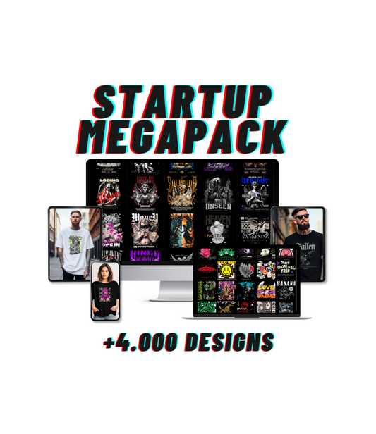 "STARTUP MEGAPACK" DESCARGA DE DISEÑOS